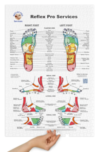 Reflexology Foot Chart Jigsaw Puzzle