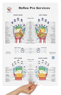 Reflexology Hand Chart Jigsaw Puzzle